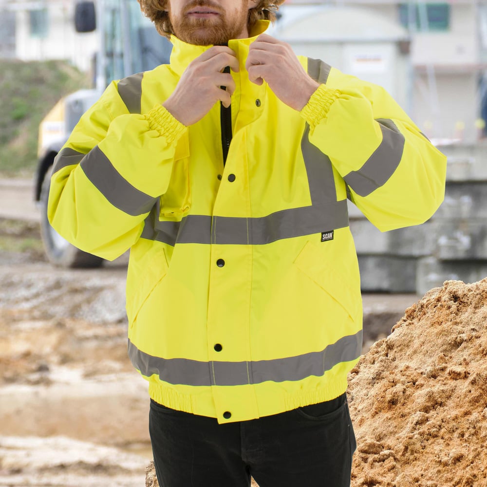 Scan Hi Visibility Bomber Jacket XXXL Yellow Image 2