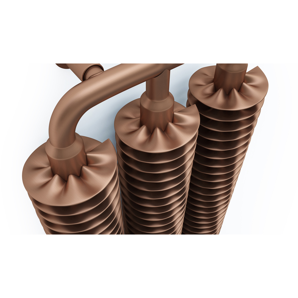 Terma Ribbon 2251BTU Bright Copper Radiator 1720 x 290mm Image 6