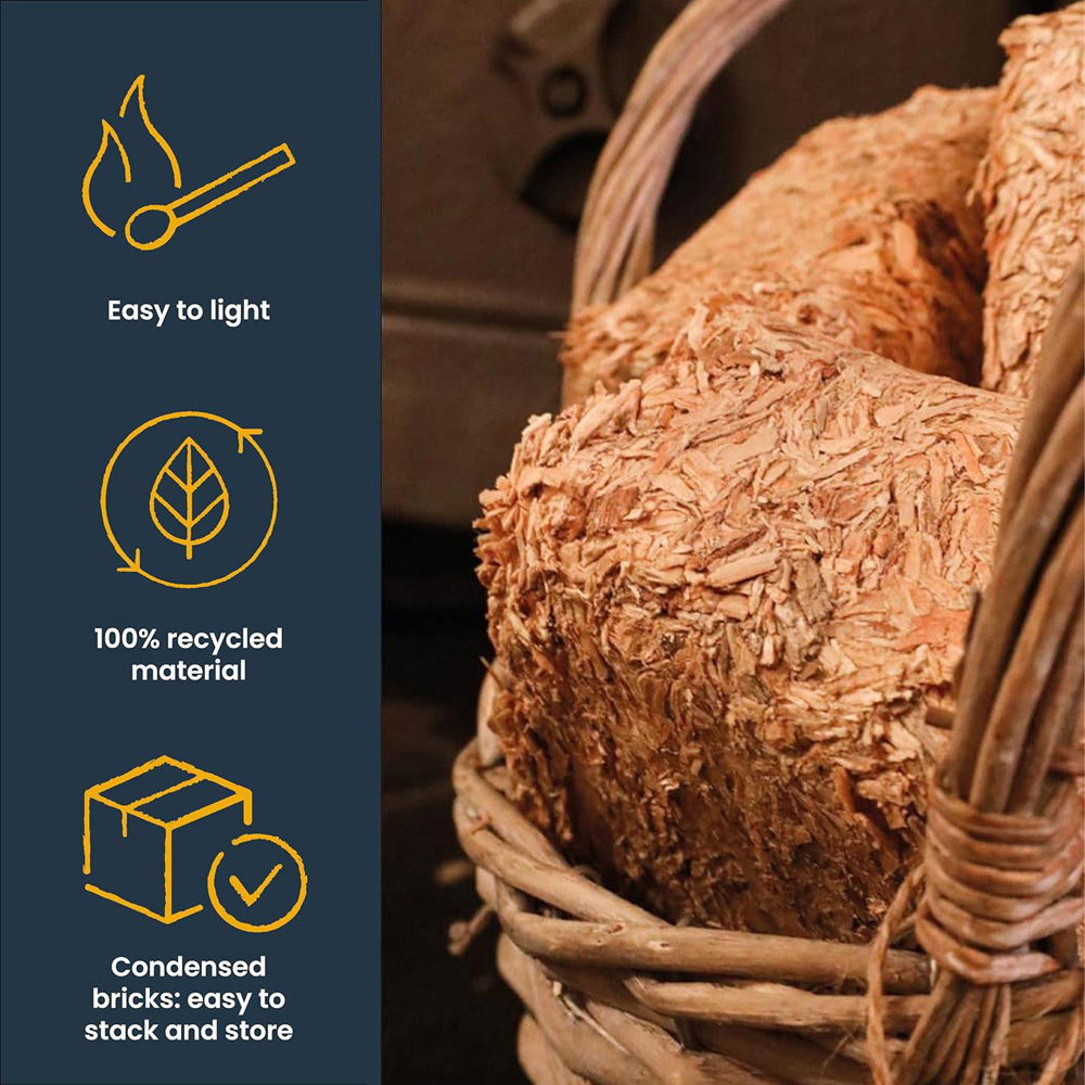 Ecoblaze RUF 96 Briquettes 10 Kg Bag 8 Pack Image 6