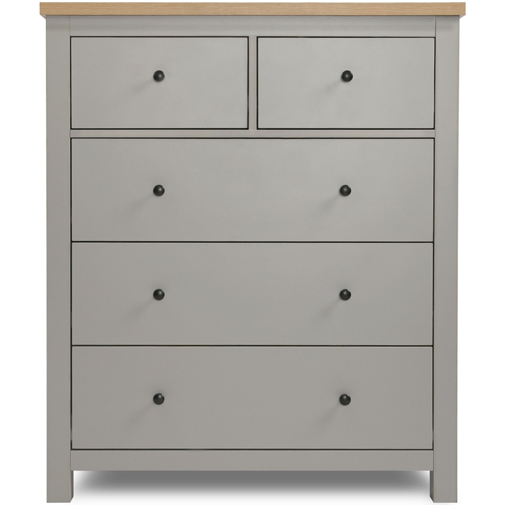 Wiltshire 5 Drawer Grey Storage Chest Image 2