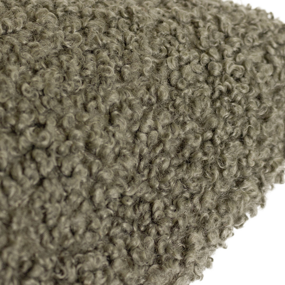 Yard Cabu Khaki Chunky Boucle Cushion Image 4