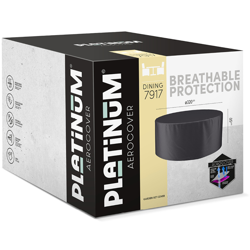 Platinum AeroCover Waterproof Round Dining Set Cover 85 x 320 x 320cm Image 2