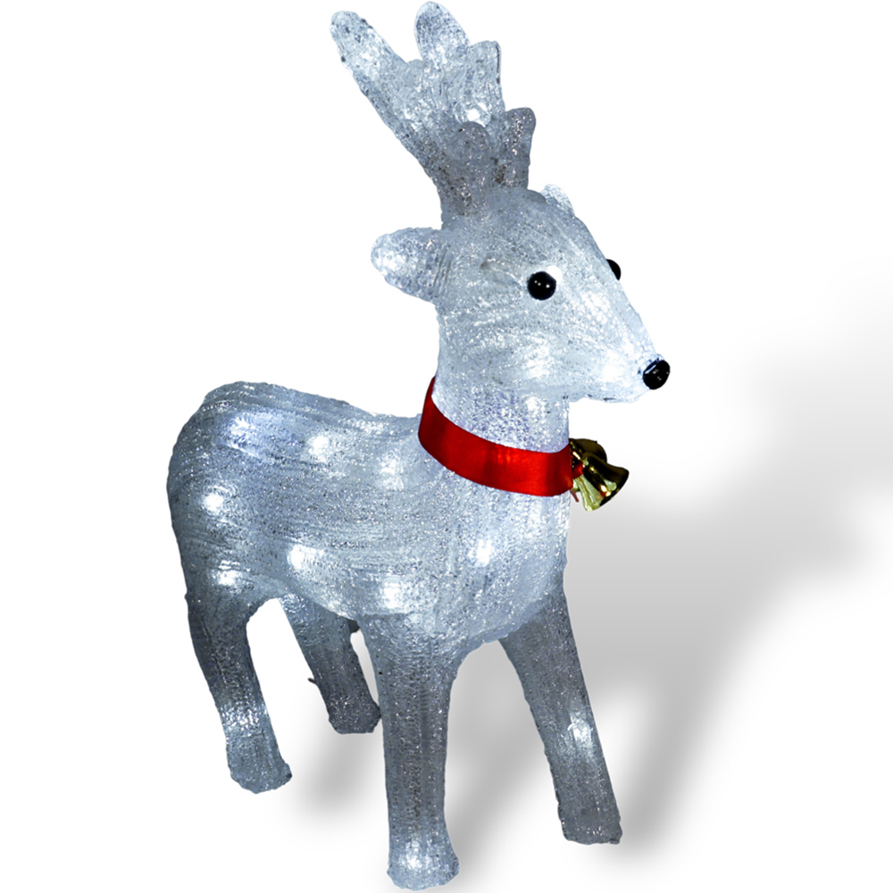 Xmas Haus LED Acrylic Christmas Reindeer Decoration Image 3