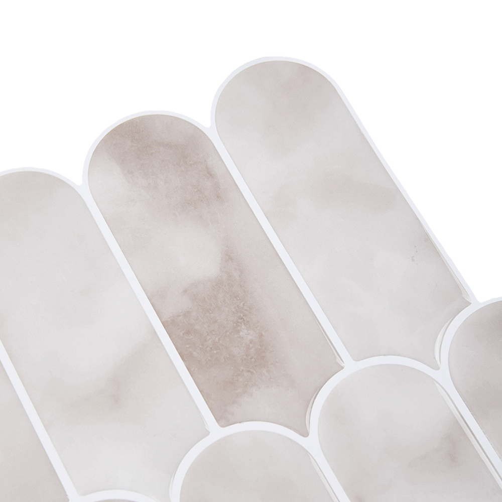 Living and Home Light Beige Arch Self Adhesive Wall Sticker 10 Pack Image 7