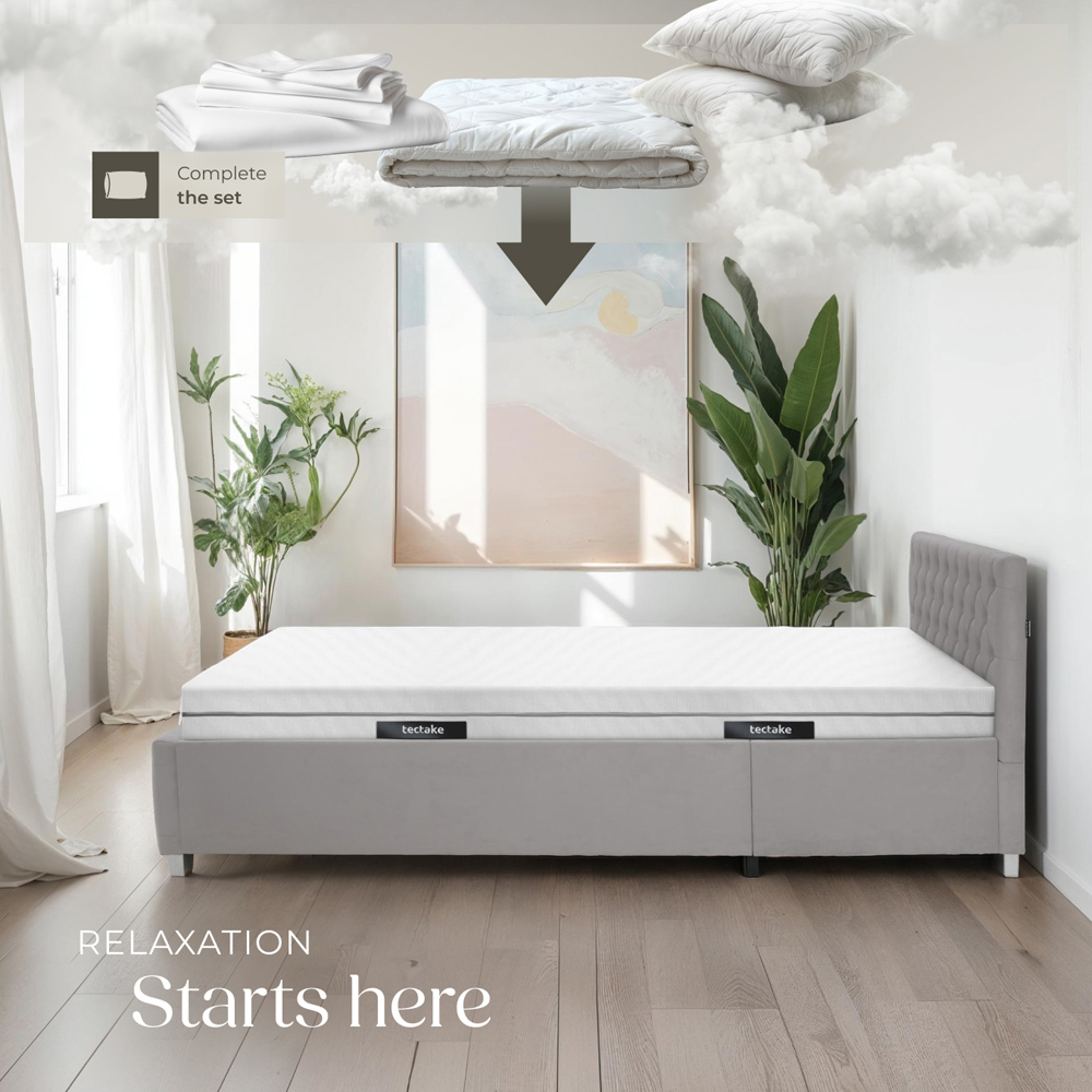 tectake Sky Double 2 in 1 Firmness Level 3D Mesh Cover Mattress Image 7