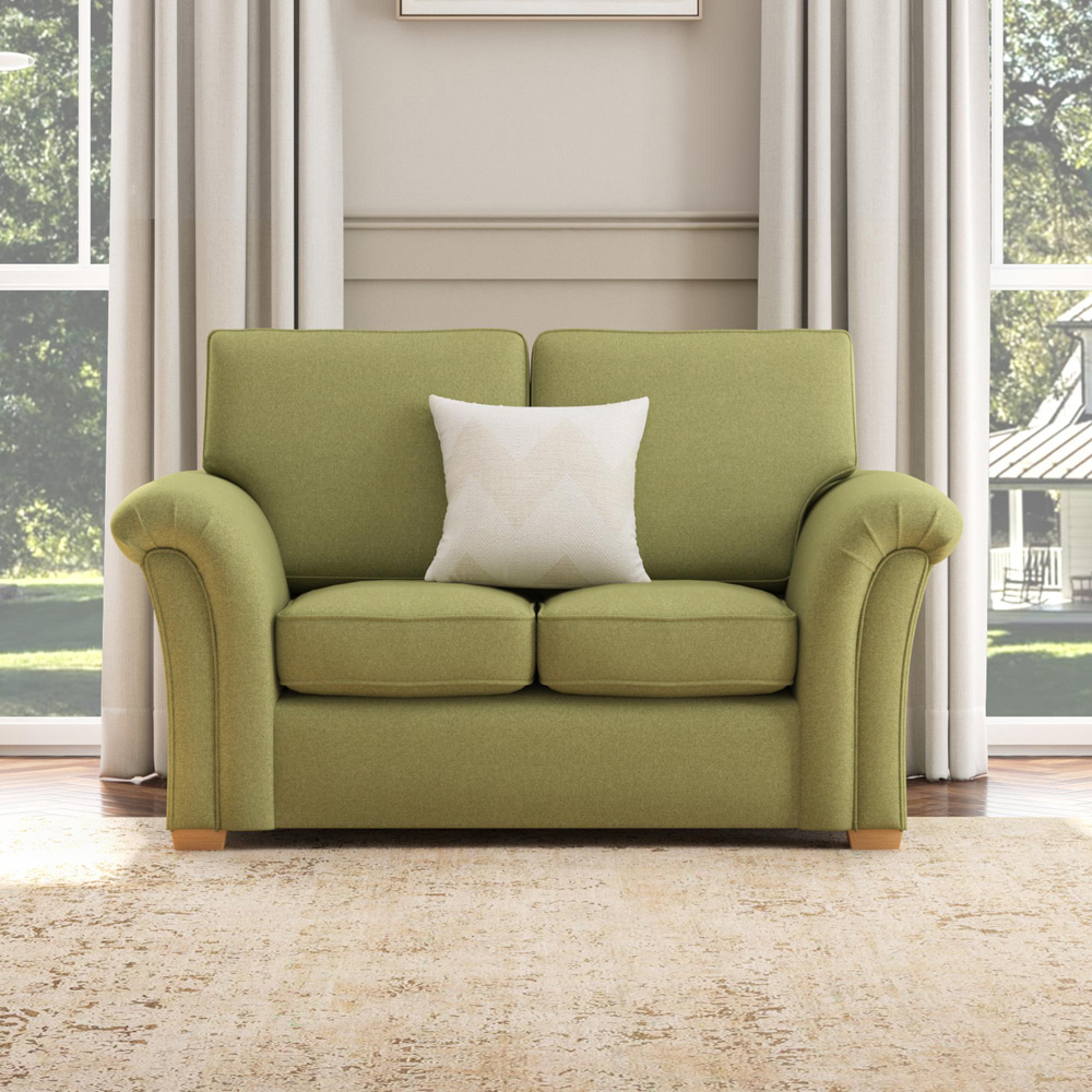 Castleacre 2 Seater Venice Olive Fixed Back Sofa Image 5