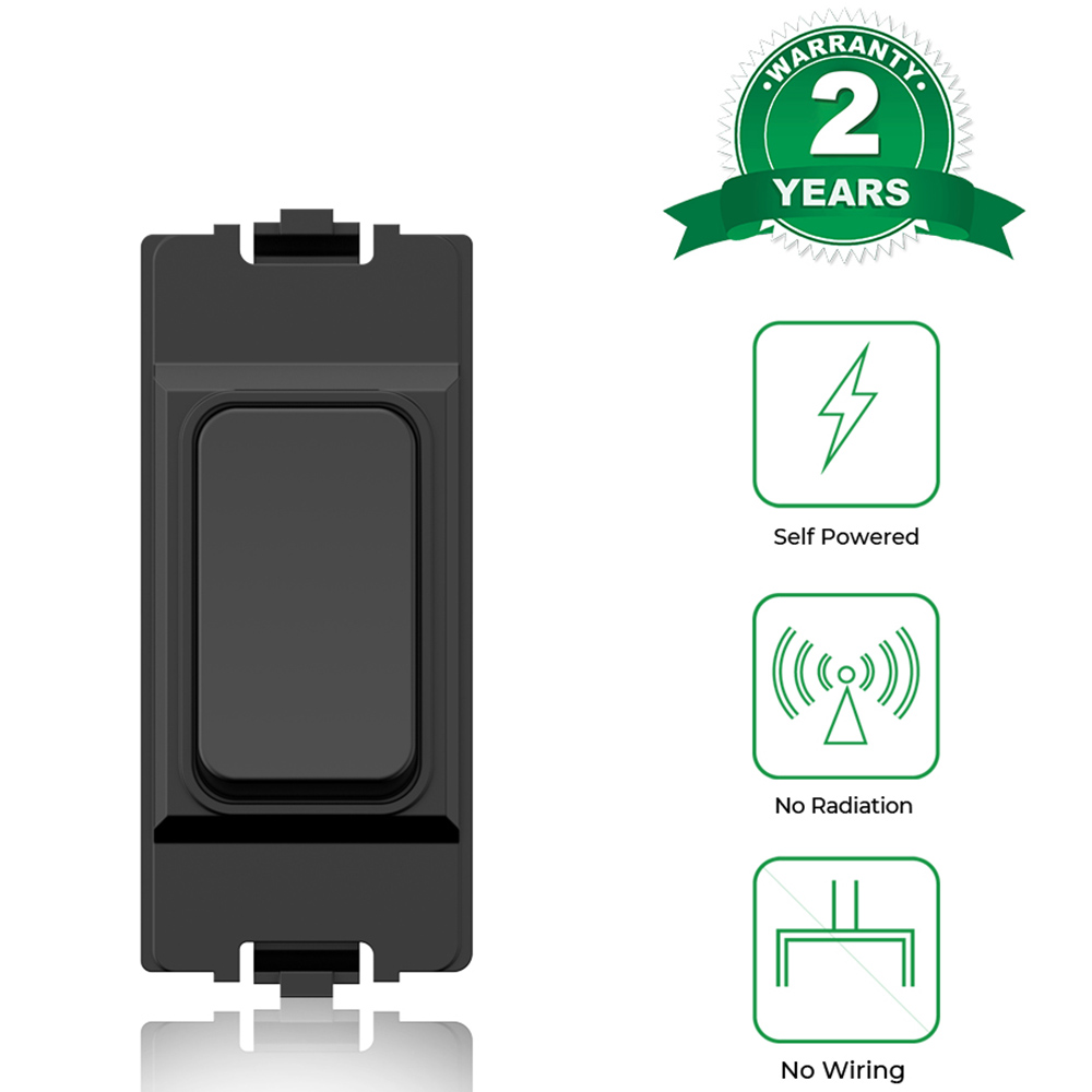 ENER-J Black Non Dimmable Wireless Kinetic Grid Switch Image 5