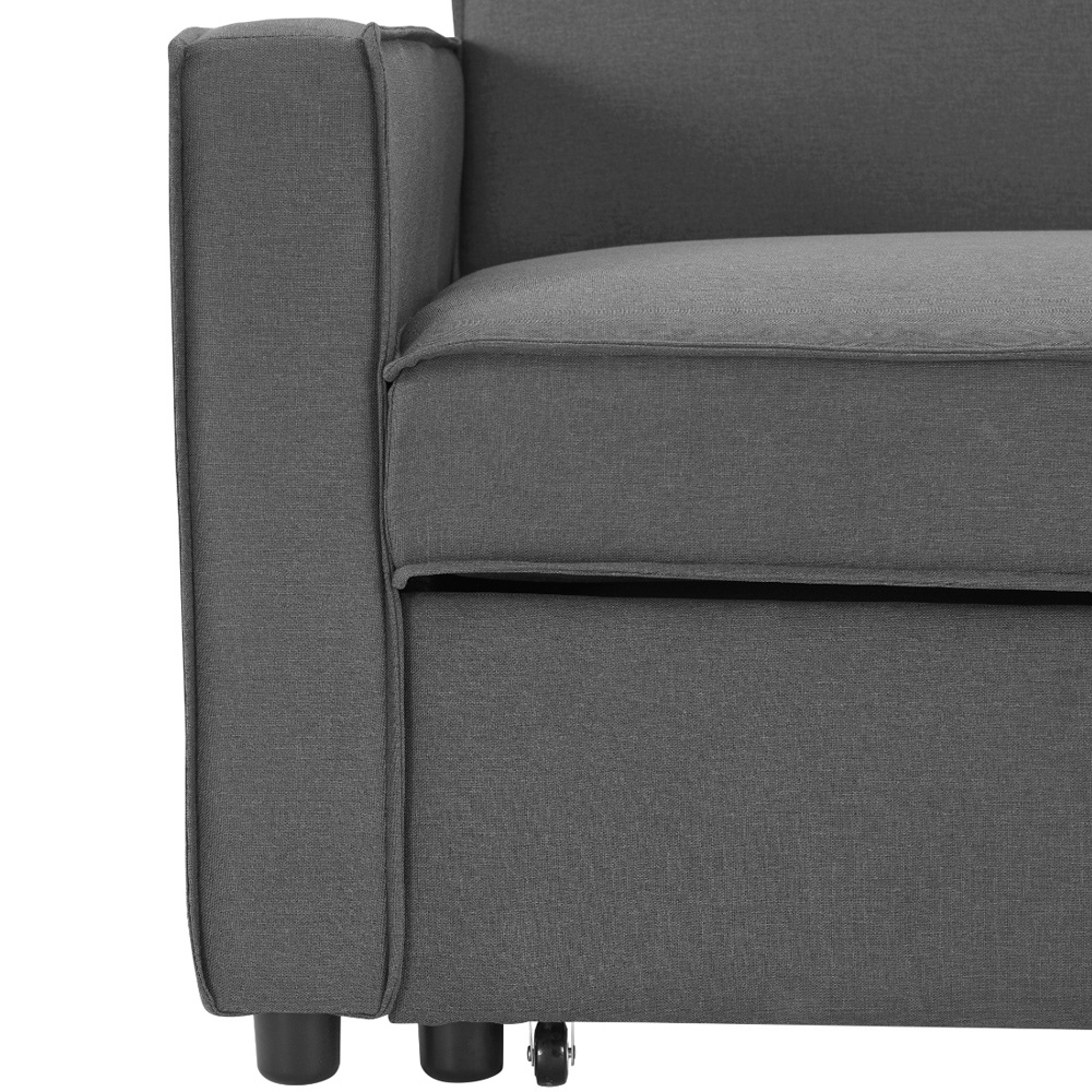 Home Detail Hugo Small Double Sleeper Dark Grey Pull Out Sofa Bed Image 7