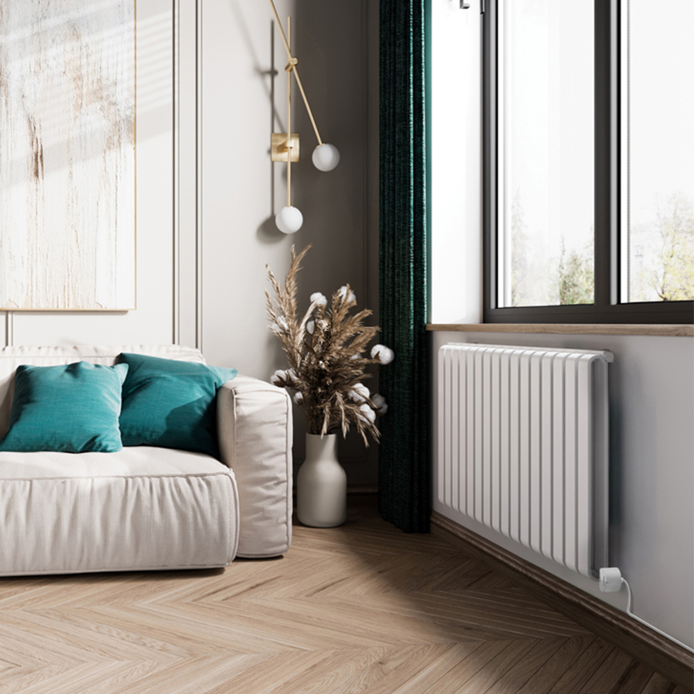 Terma Warp-Room E Wi-Fi Matt White Electric Radiator 1200W 630 x 1045mm Image 7