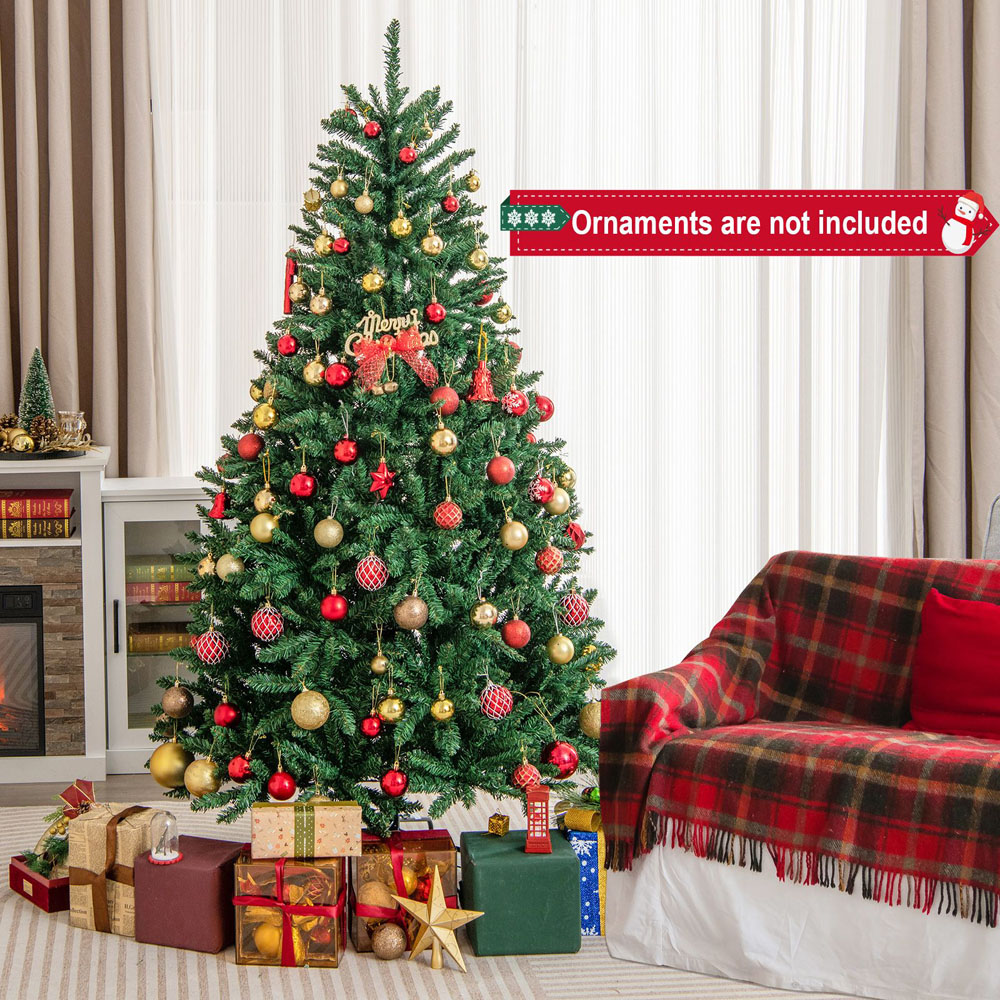 Costway Artificial Christmas Tree 6ft Image 2