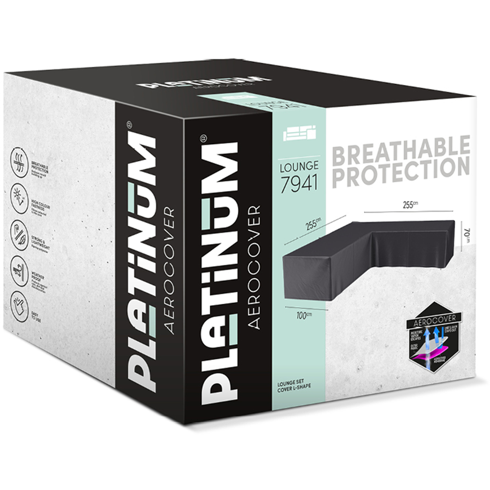 Platinum AeroCover Waterproof L Shape Outdoor Sofa Cover 70 x 255 x 255cm Image 2