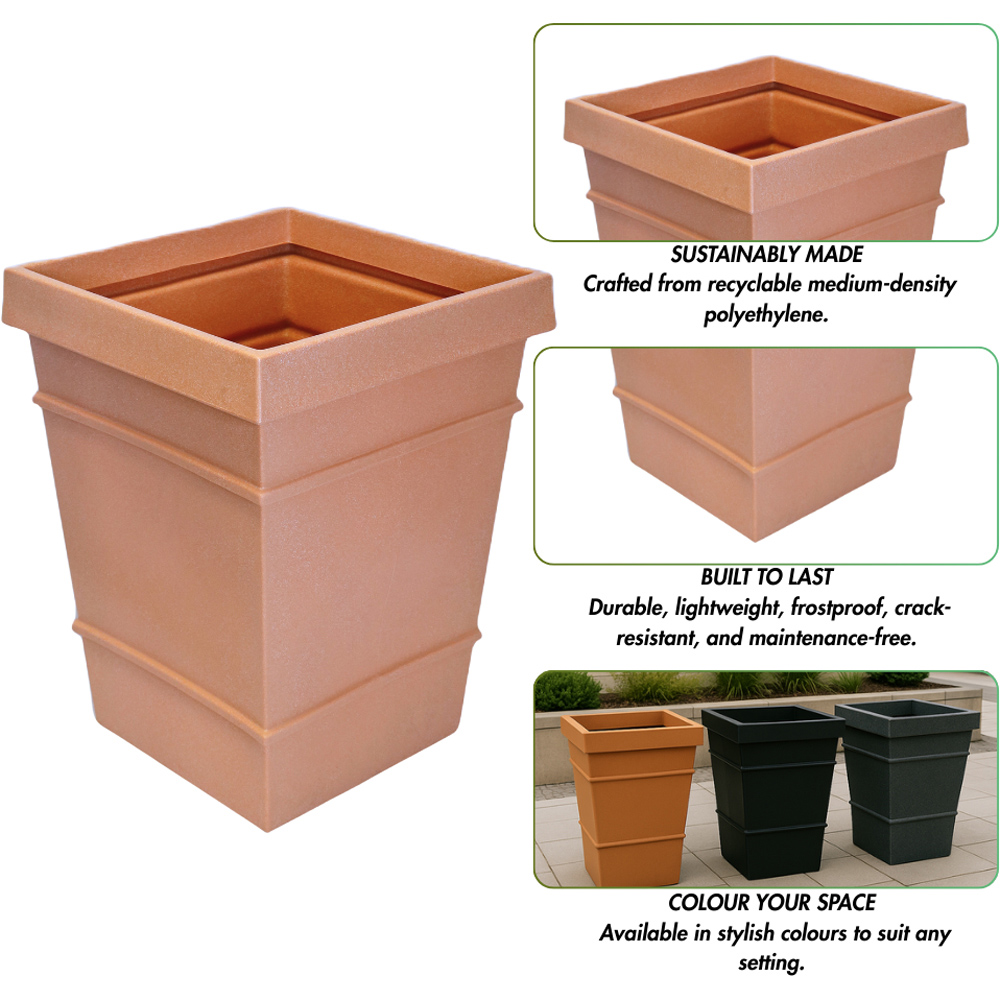 Trifibre Chatsworth Terracotta Roto Moulded Planter 80 x 60cm Image 6
