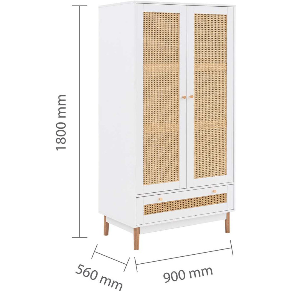 Birlea Croxley White 4 Piece Bedroom Furniture Set Image 7