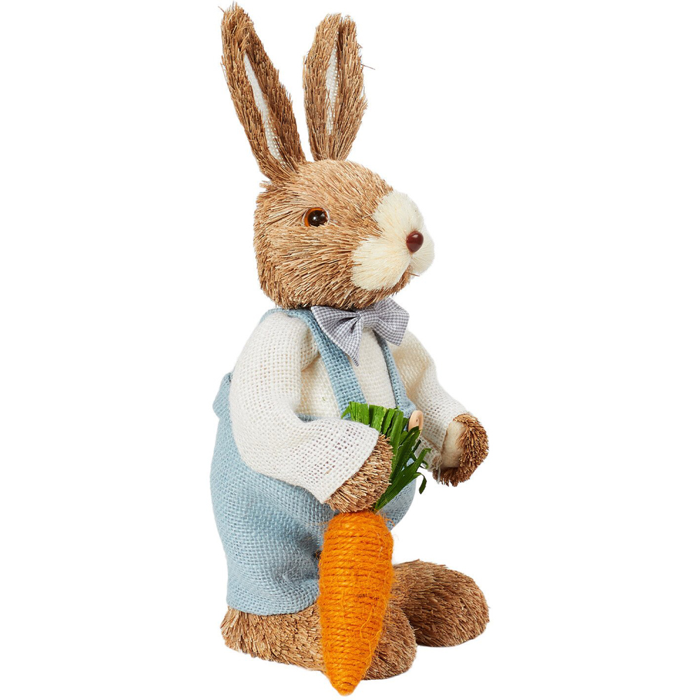 Single Brown Wicker Easter Bunny Decoration in Assorted styles Image 5