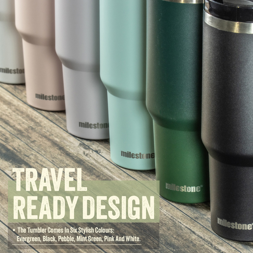 Milestone Camping Evergreen Insulated Travel Tumbler 1L Image 5