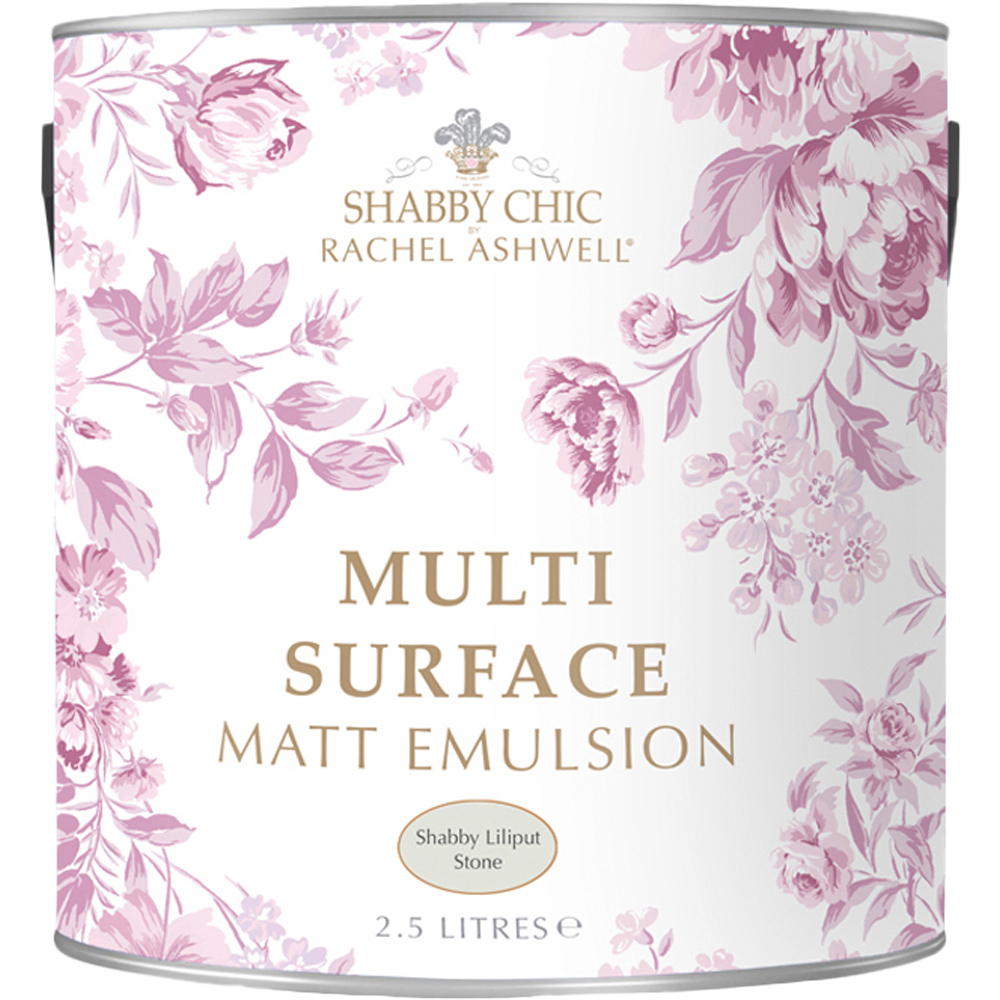 Shabby Chic by Rachel Ashwell® Shabby Liliput Stone Matte Emulsion Multi Surface Paint 2.5L Image 2