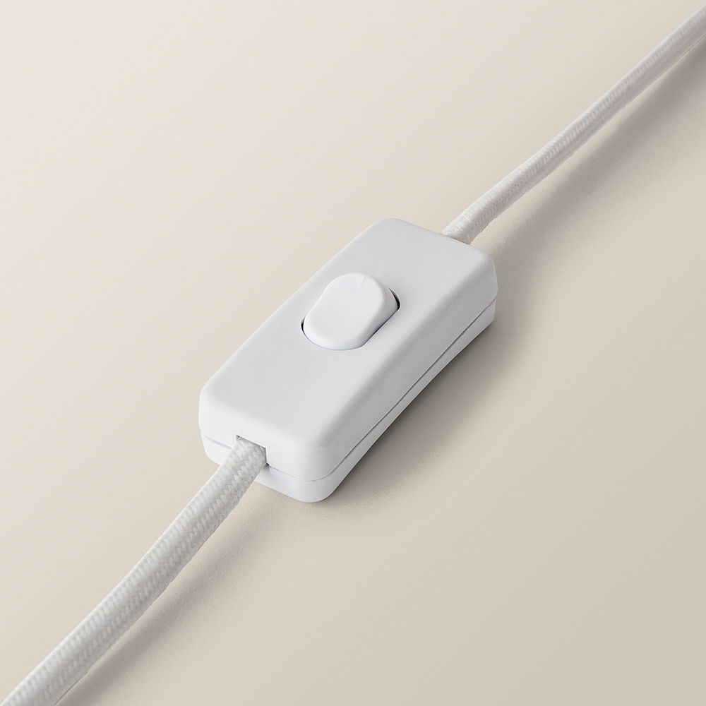 ValueLights Helena Natural Taper Shade Cream Speckled Ceramic LED Table Lamp Image 4