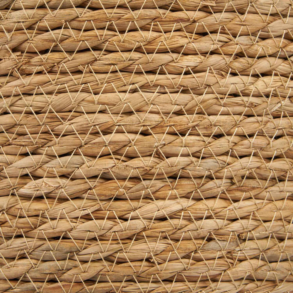 Natural Water Hyacinth Foot Stool Image 7