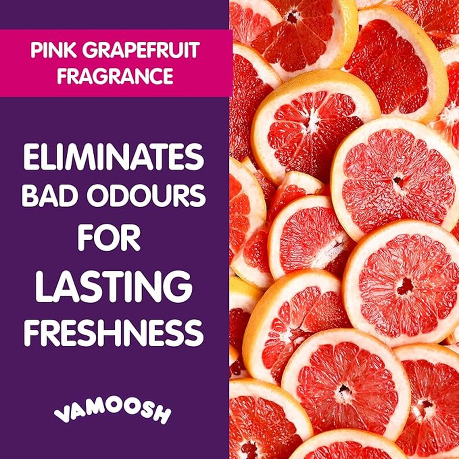 Vamoosh Washing Machine Cleaner Pink Grapefruit Image 3
