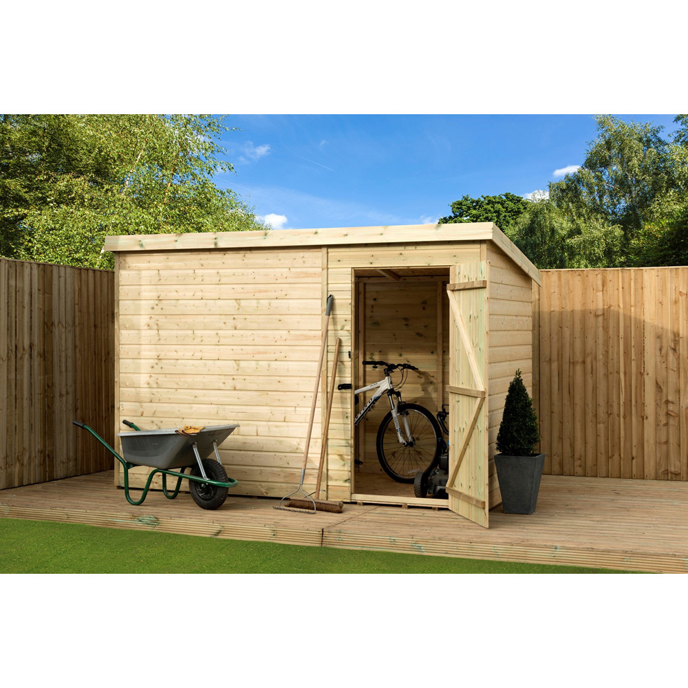 Empire Sheds 1000 9 x 7ft Tongue and Groove Pent Garden Shed Image 3