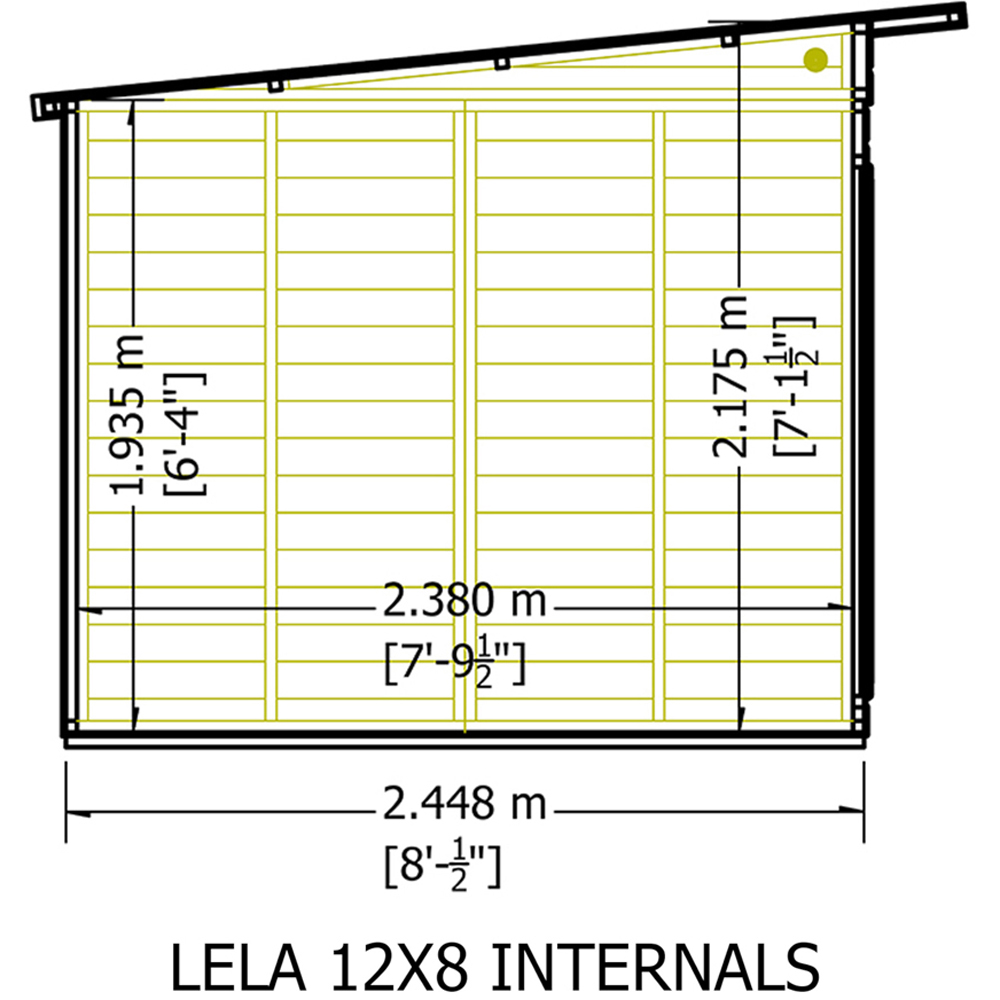 Shire Lela 12 x 8ft Double Door Summerhouse Image 8