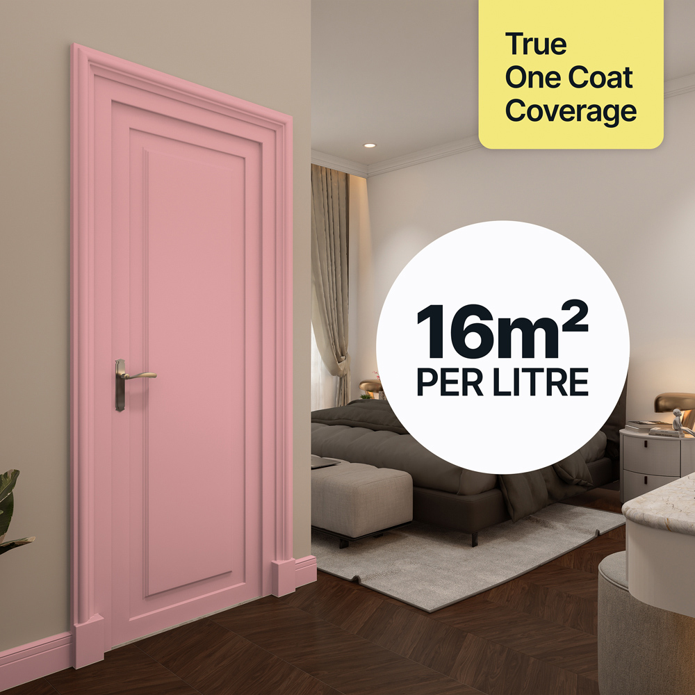 Hemway Sunset Pink Furniture and Walls Matt Chalk Paint 1L Image 4