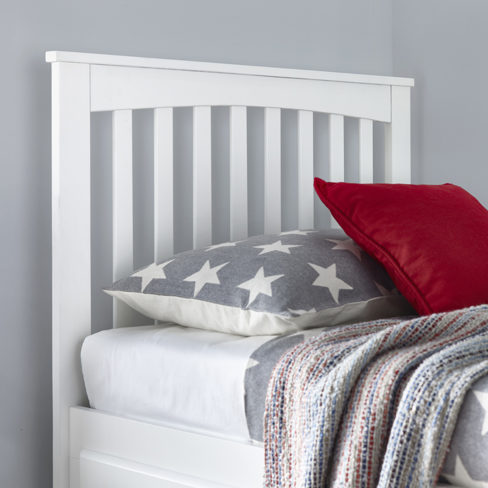 Bedmaster Quest White 3 Drawer Wooden Bed Image 3