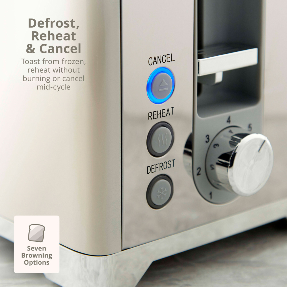 Swan Solace Cream 2 Slice Toaster Image 4