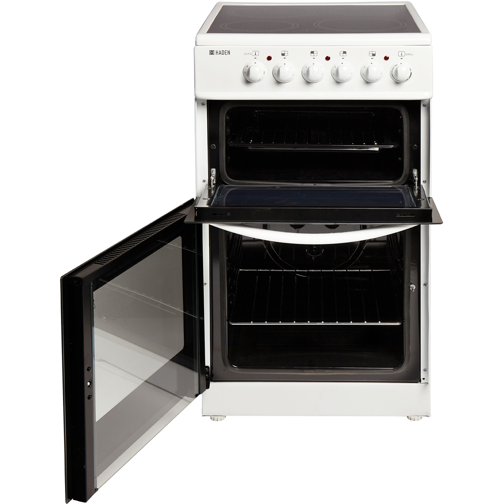 Haden HECT50W Twin Cavity 26 and 52L Static Oven Electric Cooker 50cm Image 9