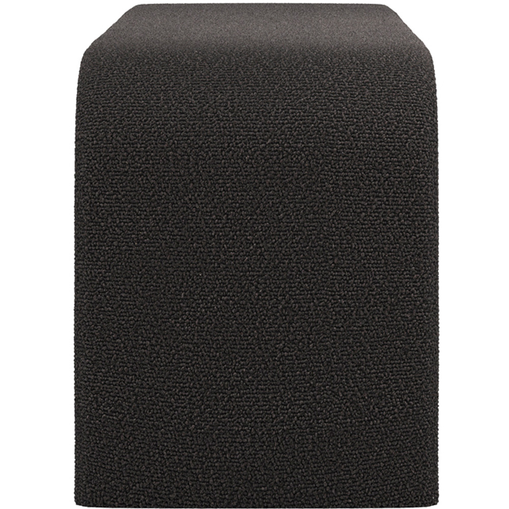 LPD Home Ren Black Textured Curved 3 Seater Bench Image 4