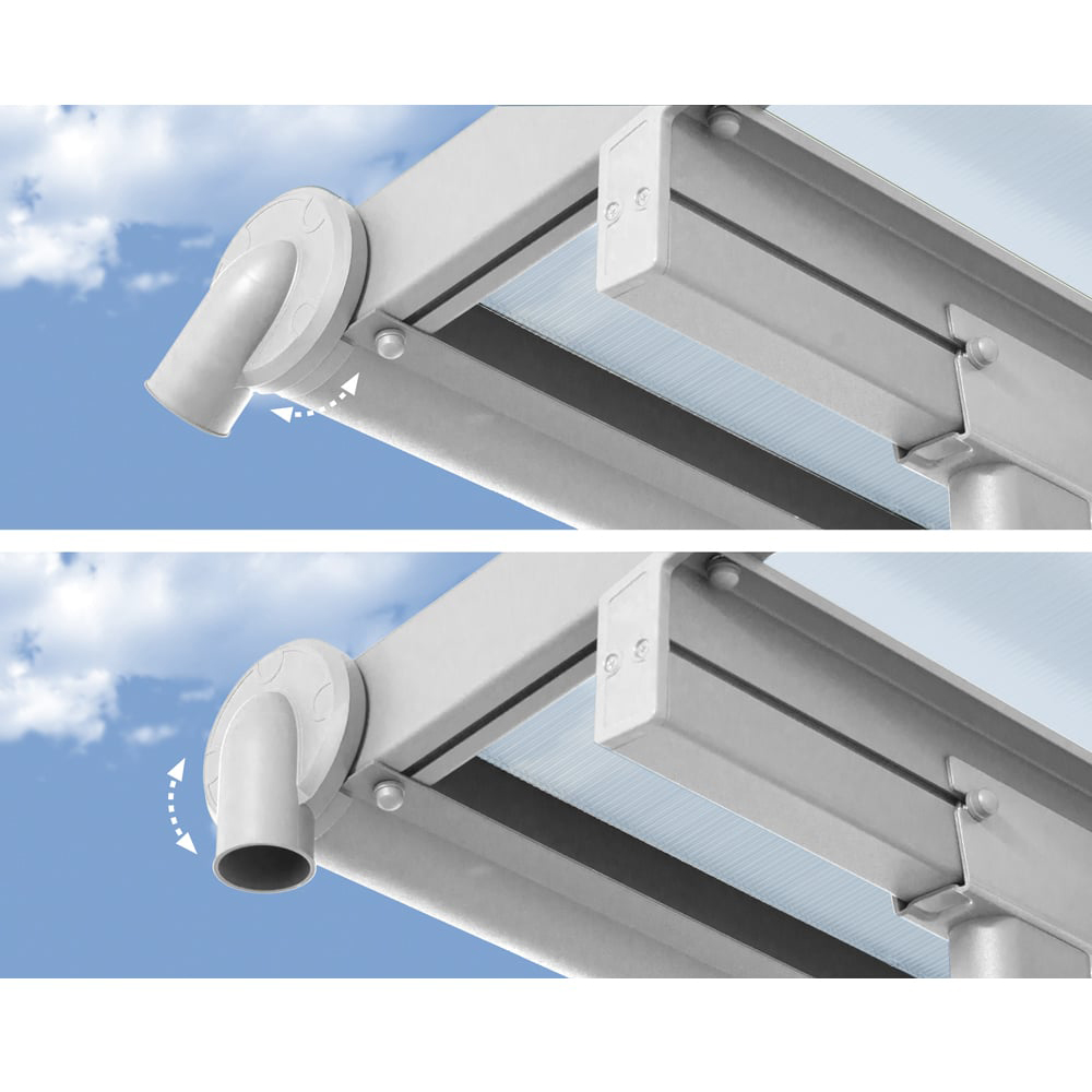Palram Canopia Olympia White Clear 3 x 4.25m Patio Cover Image 3