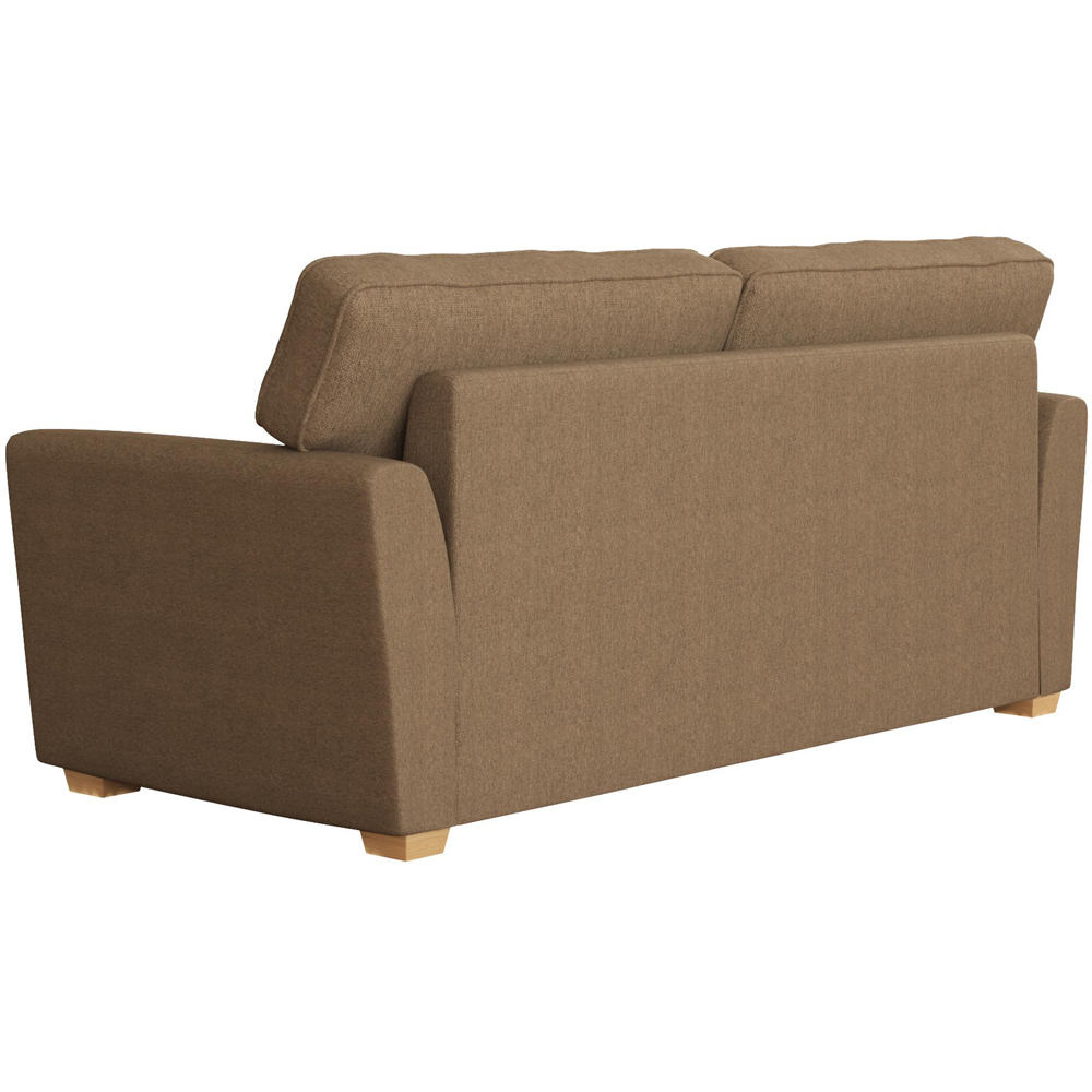 Wendleberry 3 Seater Nutmeg Venice Fixed Back Sofa Image 4