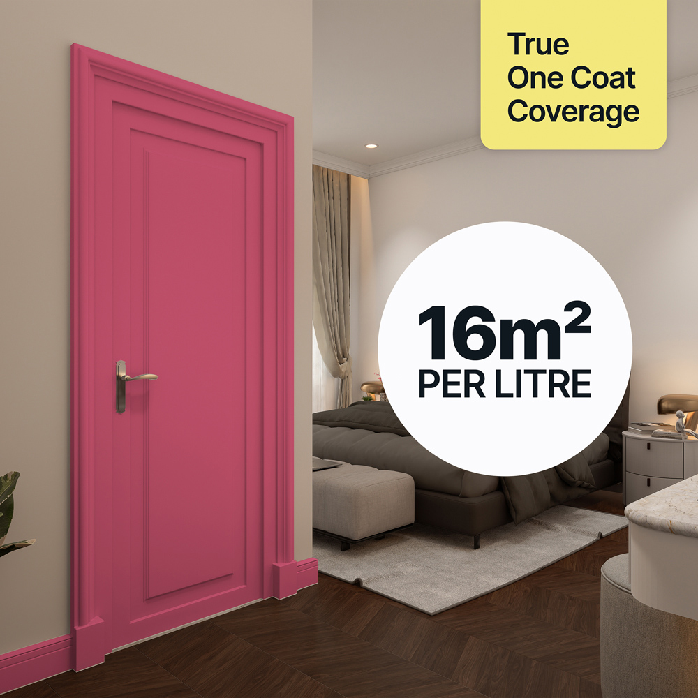 Hemway Hibiscus Pink Furniture and Walls Matt Chalk Paint 1L Image 4