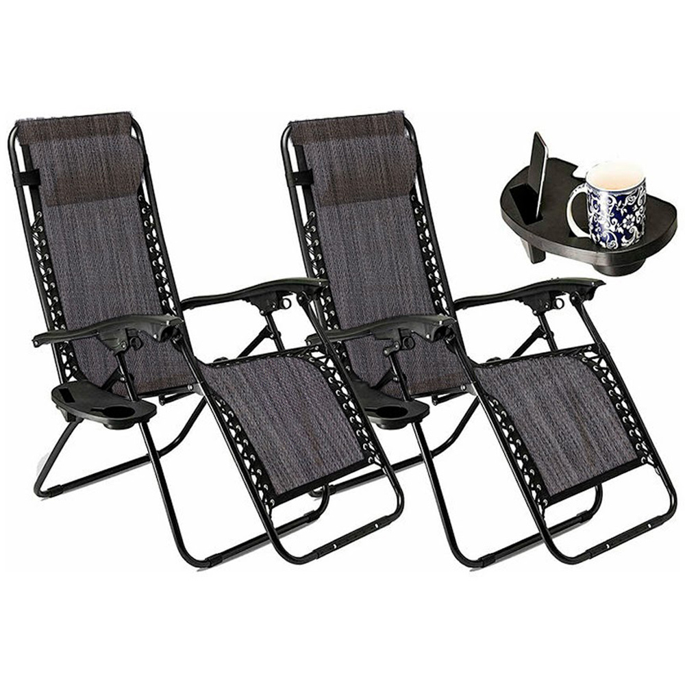 Neo Slate Grey Zero Gravity Recliner 2 Pack Image 2