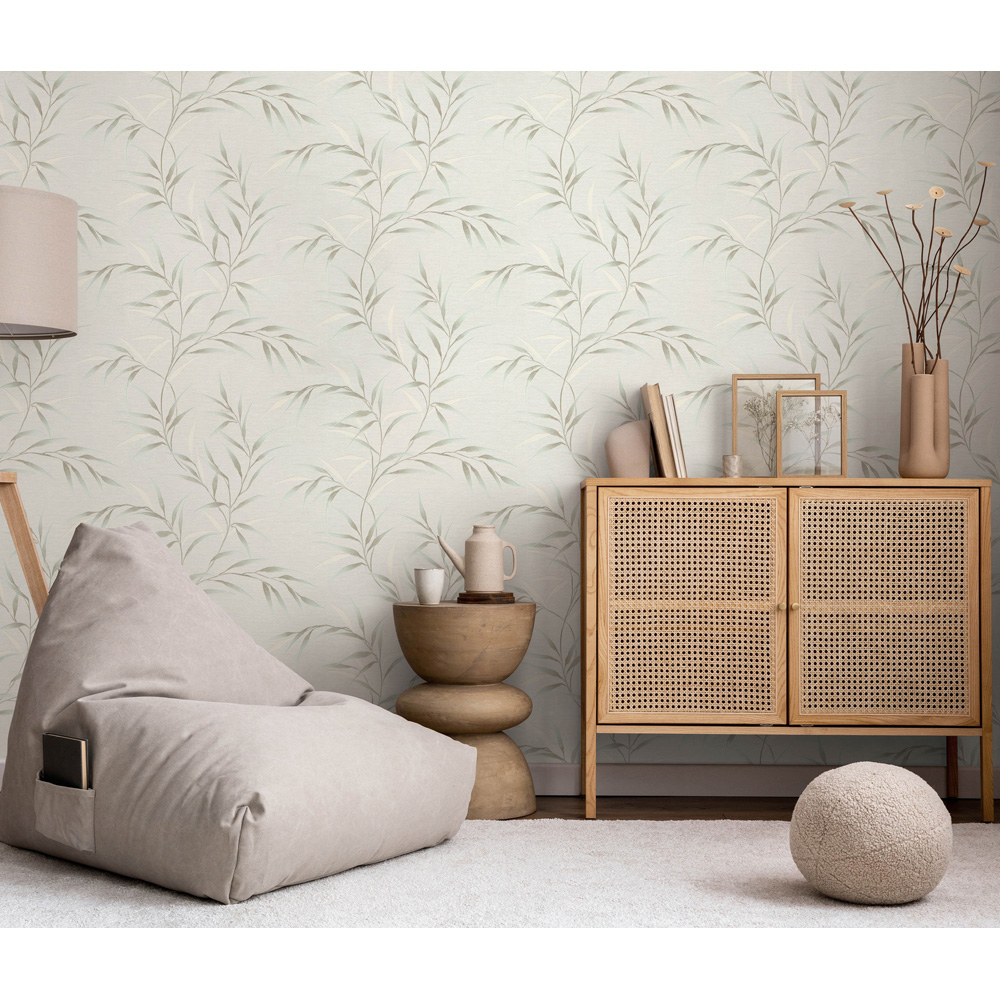 Erismann Yamato Turquoise Vinyl Wallpaper Image 2