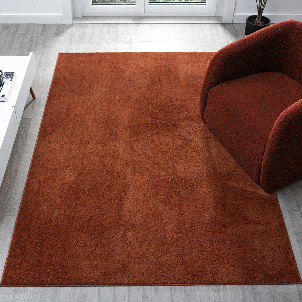 Desire Rugs Comfy Terracotta Anti Slip Felt Backing Rug 160 x 220cm Image 2