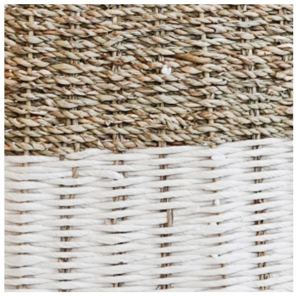 Ivyline Wicker White Foldable Round Christmas Tree Skirt 70cm Image 3