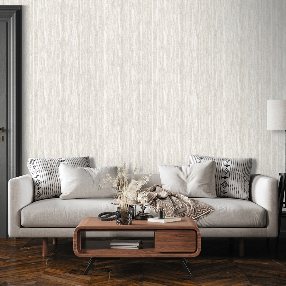Design ID Wood Grain Off White Wallpaper Image 5
