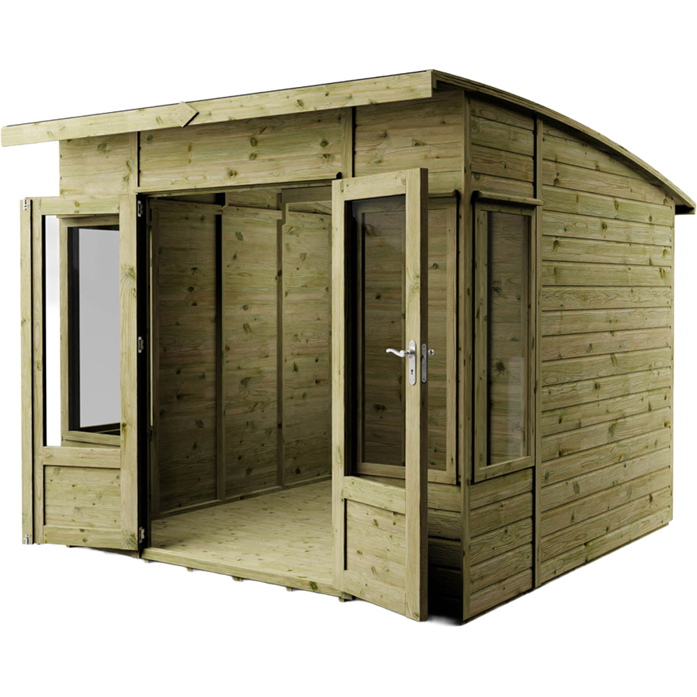 Mercia Helios 8 x 8ft Double Door Premium Shiplap Traditional Summerhouse Image 3