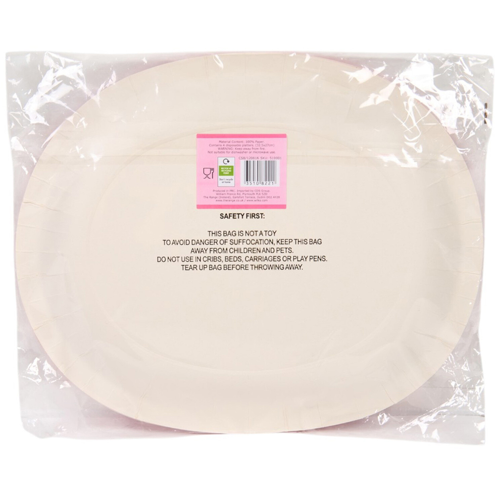 Pack of 4 Unicorn Paper Platters Image 3