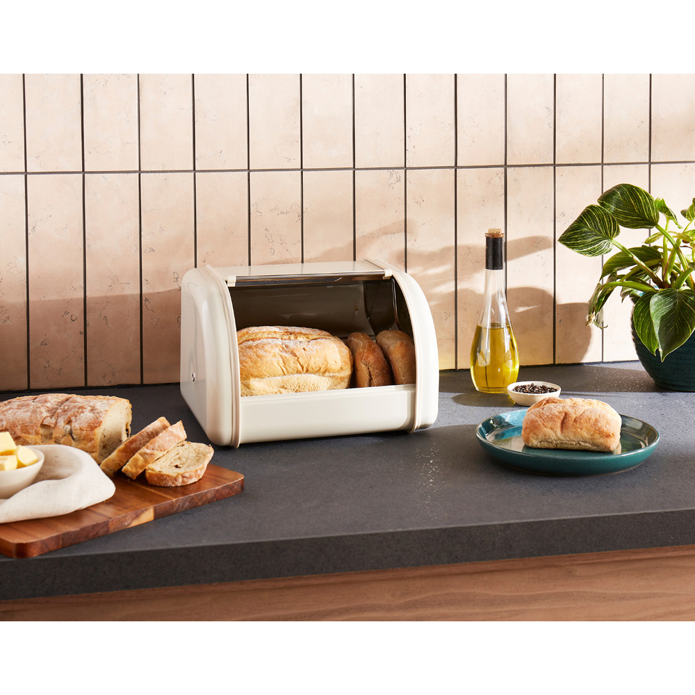 Morphy Richards Equip 8L Cream Compact Bread Bin Image 4