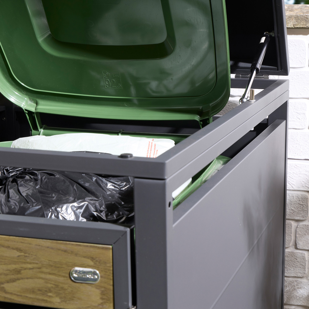 Rowlinson Chelsea Oak Wheelie Bin Store Image 7