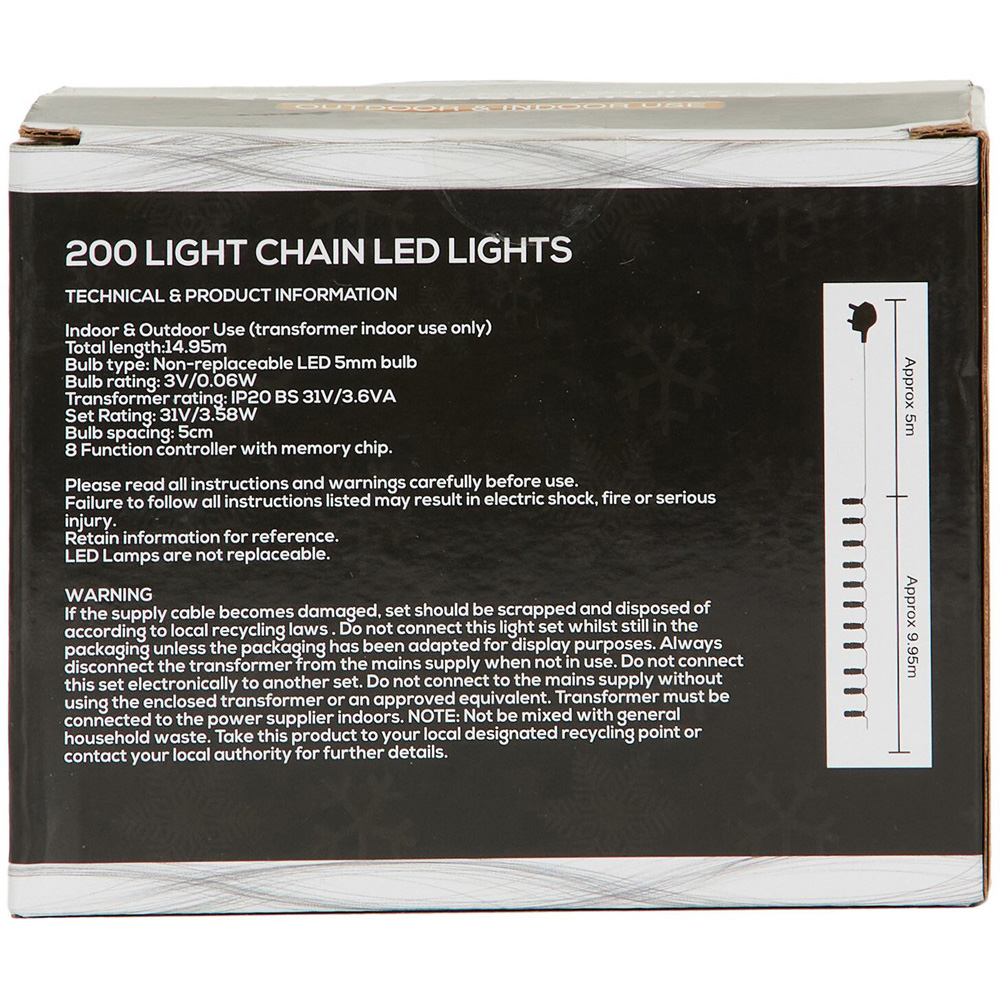 200 Classic Light Chain Cool White - White Image 3