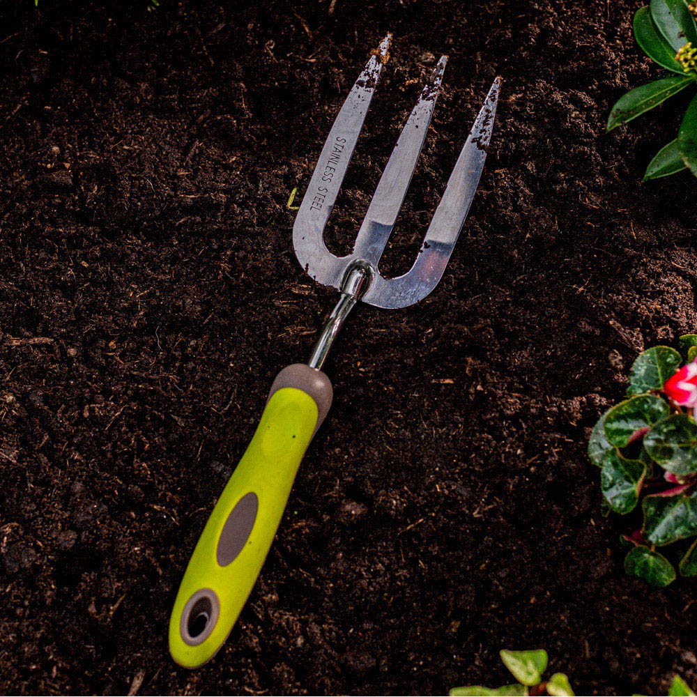 Garden Gear Stainless Steel Hand Fork Image 2