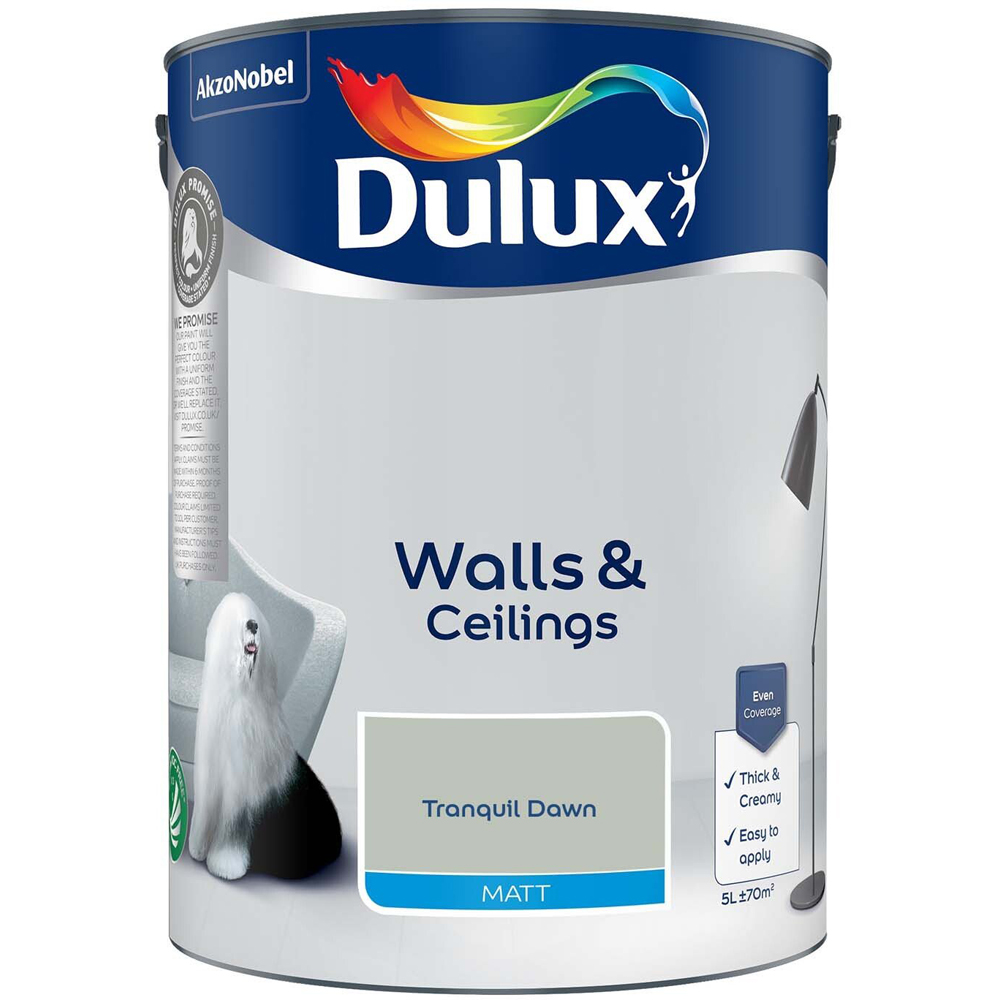 Dulux Walls and Ceilings Matt Emulsion Paint - Tranquil Dawn Image 2
