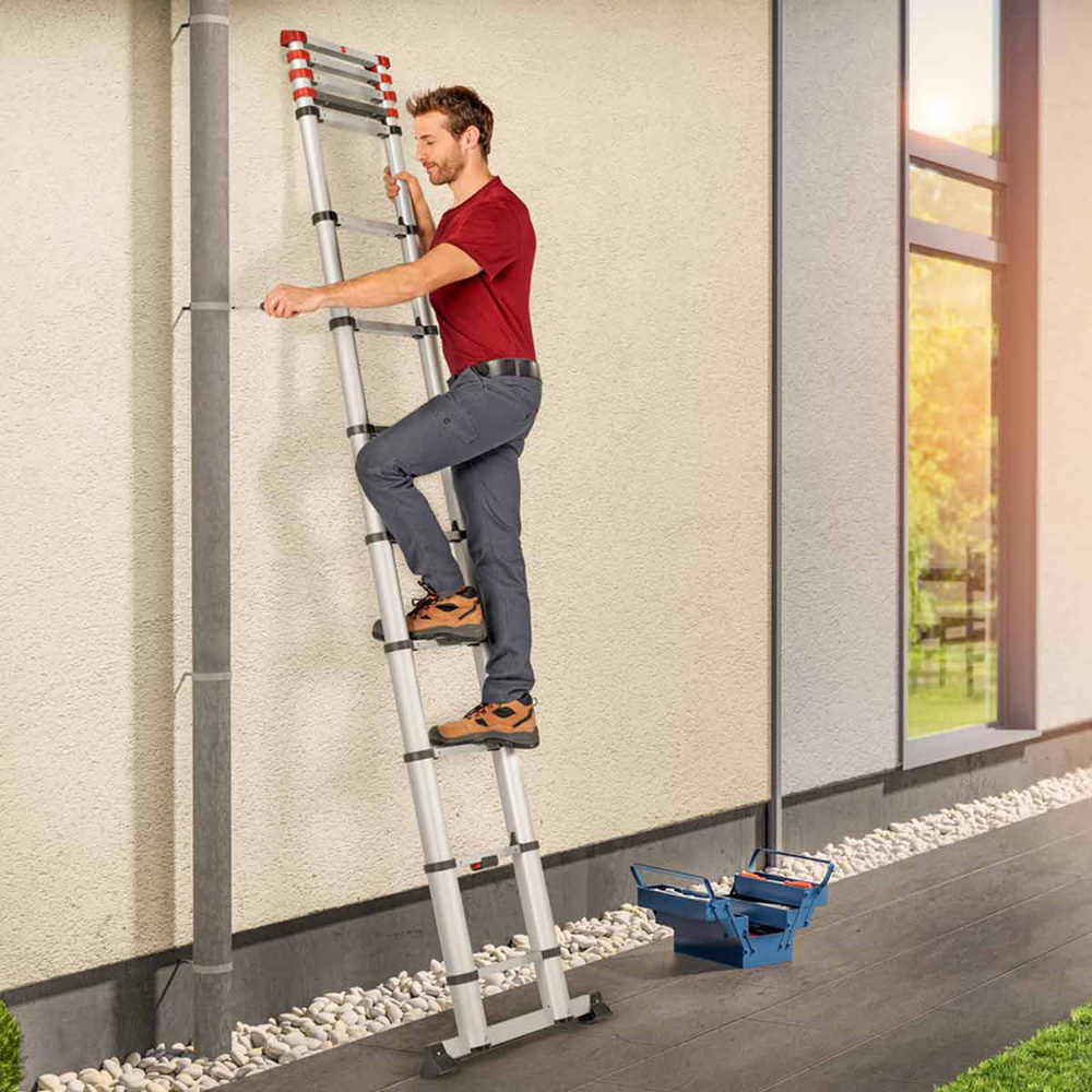 Hailo 7113-131 T80 Flexiline Safety Telescopic Ladder 3.80m Image 8