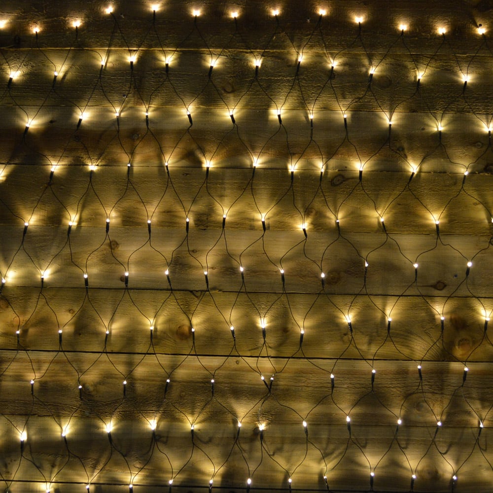 Samuel Alexander 180 Warm White Multifunction LED Outdoor Christmas Net Light Image 3