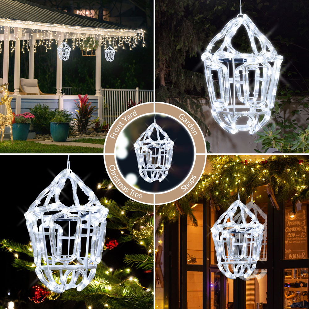 The Christmas Workshop 4m White Lantern Silhouette LED String Light Image 6