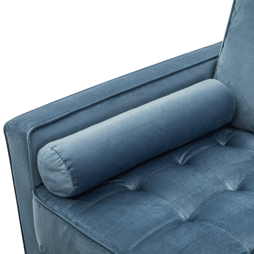 Home Detail Edward 2 Seater Blue Velvet Sofa Image 7