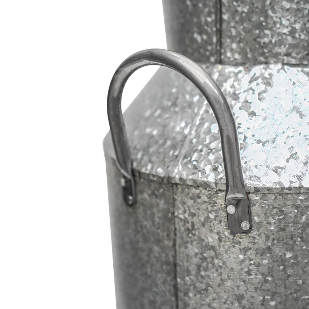 Ivyline Galvanised Milk Churn 42cm Image 3